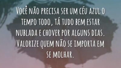 Você não precisa ser