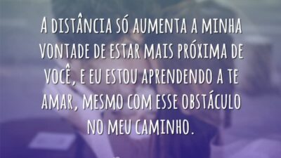 A distância só aumenta