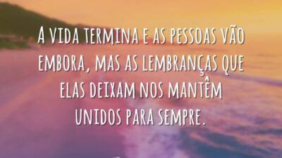 A vida termina