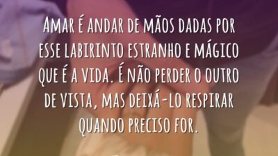 Andar de mãos dadas