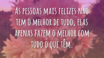 As pessoas mais felizes