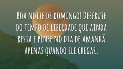 Boa noite de domingo