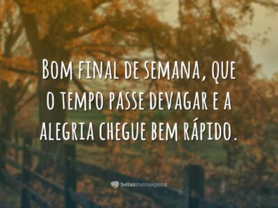 Bom final de semana