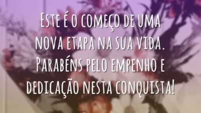 Começo de uma nova etapa