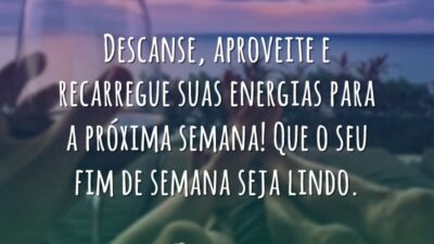 Descanse e aproveite