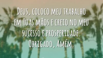 Deus, coloco em Tuas mãos