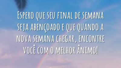 Espero que seja abençoado