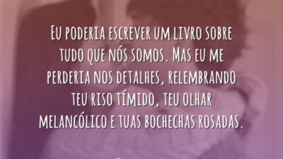 Eu poderia escrever um livro