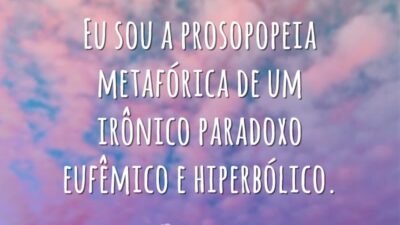 Eu sou a prosopopeia