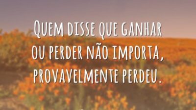 Ganhar importa sim