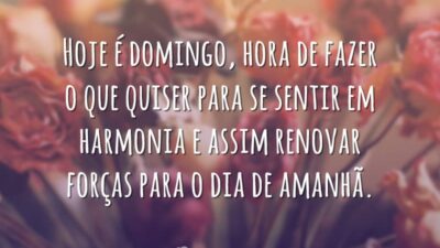 Hoje é domingo