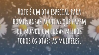 Hoje é um dia especial
