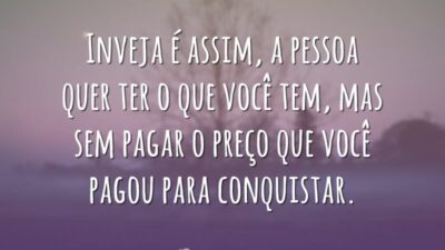 Inveja é assim