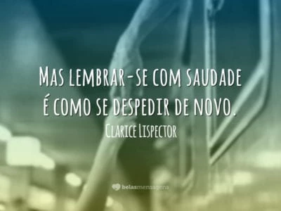 Lembrar-se com saudade