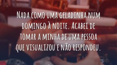 Nada como uma geladinha