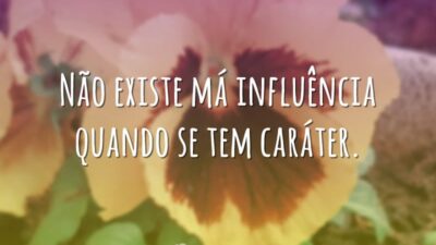 Não existe má influência