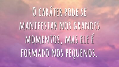 Nos pequenos momentos