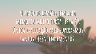 O amor de irmãos