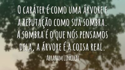 O caráter é uma árvore