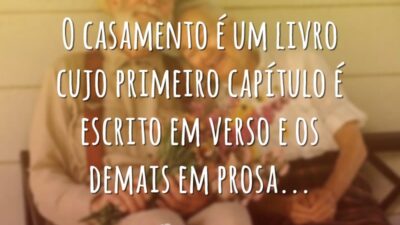 O casamento é um livro