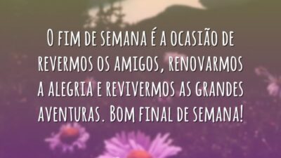 O fim de semana