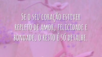 O resto é só detalhe
