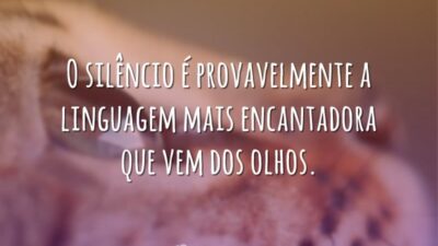 O silêncio é
