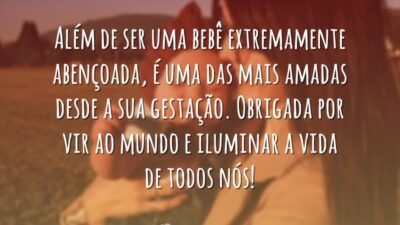 Obrigada por nos iluminar