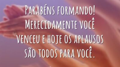 Parabéns formando