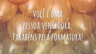 Parabéns pela formatura