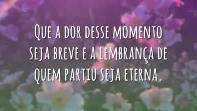 Que a lembrança seja eterna