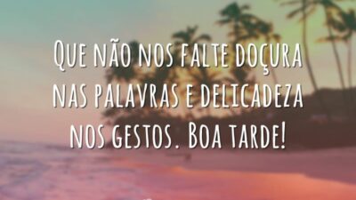 Que não falte doçura