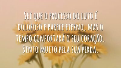 O tempo confortará