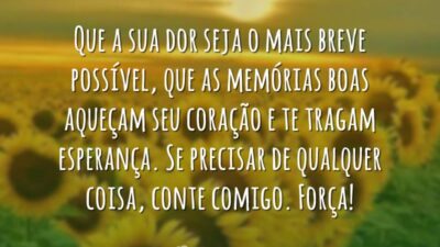 Que sua dor seja breve