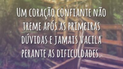 Um coração confiante