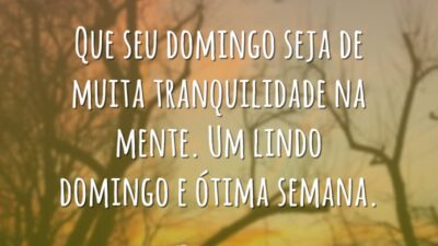 Um lindo domingo