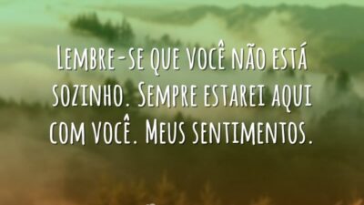 Você não está sozinho