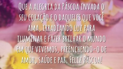 A alegria da Páscoa
