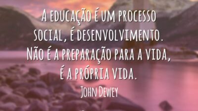 A educação é um processo social, é desenvolvimento. Não é a preparação&hellip;