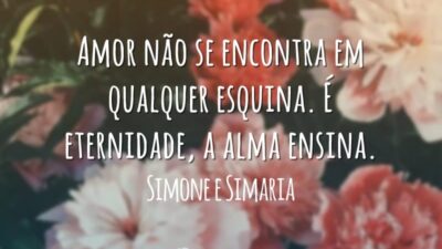 Amor não se encontra