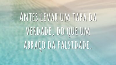 Antes levar um tapa