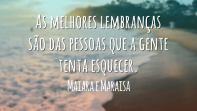 As melhores lembranças