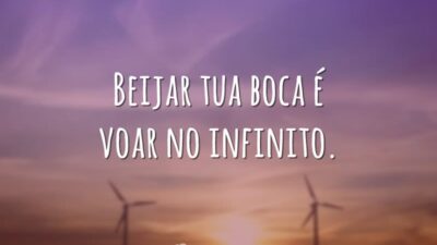 Beijar tua boca é voar no infinito.