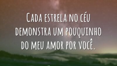 Cada estrela no céu