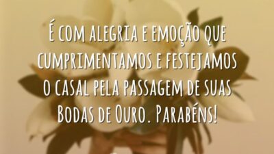 Com alegria e emoção