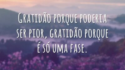 É só uma fase
