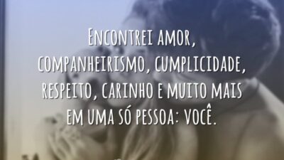 Encontrei amor, companheirismo, cumplicidade, respeito, carinho e muito mais em uma só&hellip;