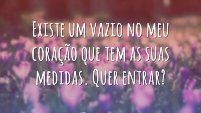 Existe um vazio