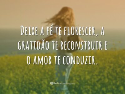 Fé, gratidão e amor