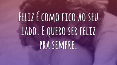 Feliz é como fico